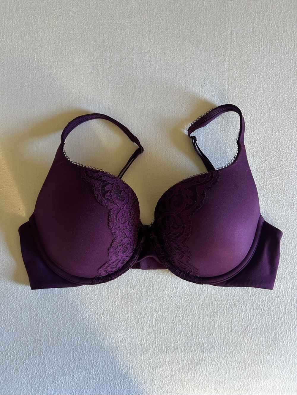 Victoria's Secret Plum Lace Underwire Bra